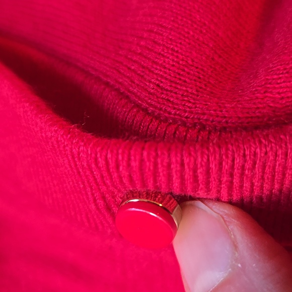 Kate Spade red cardigan with bow details - Picture 4 of 14